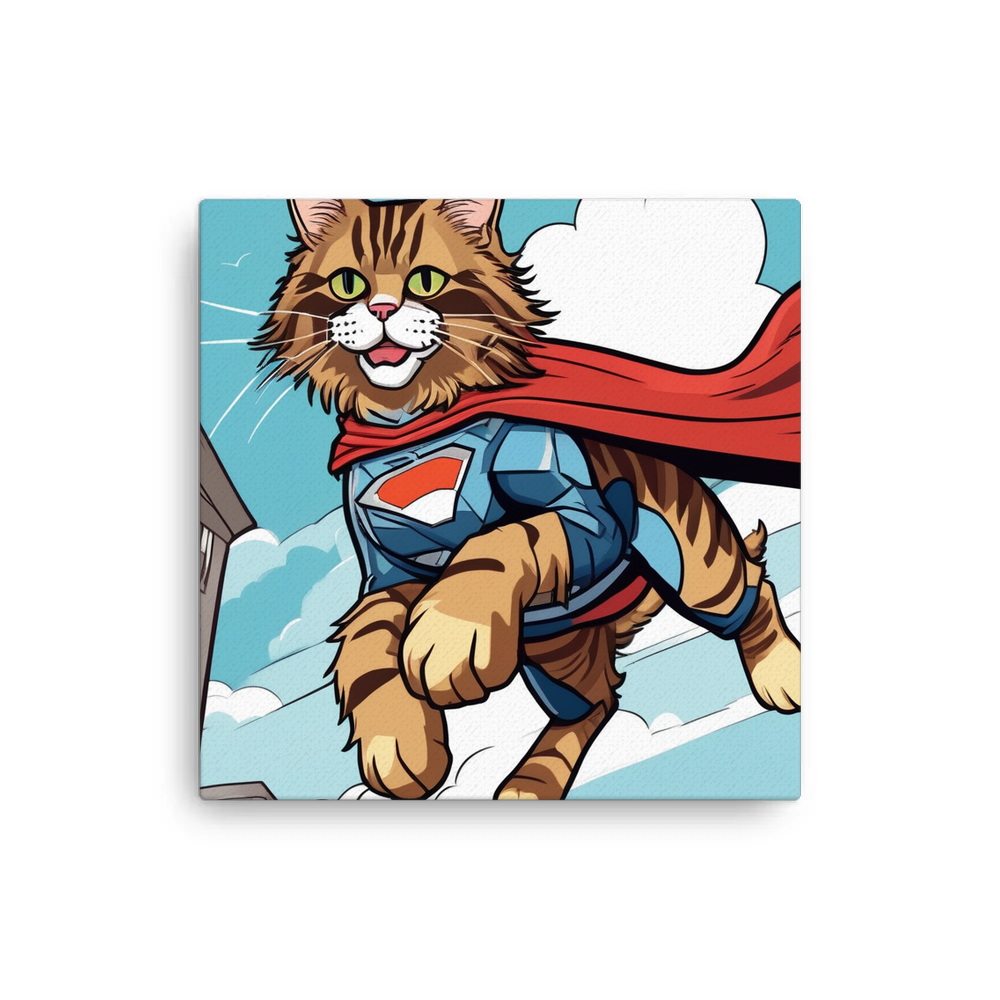 PugMug Custom Tabby Maine Coon Cat Canvas