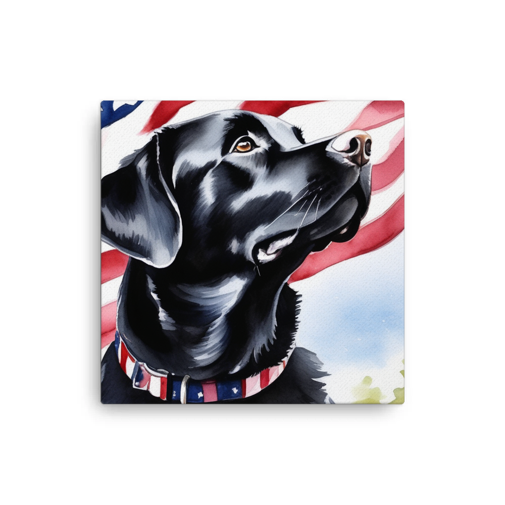 PugMug Custom Black Labrador Retriever Canvas