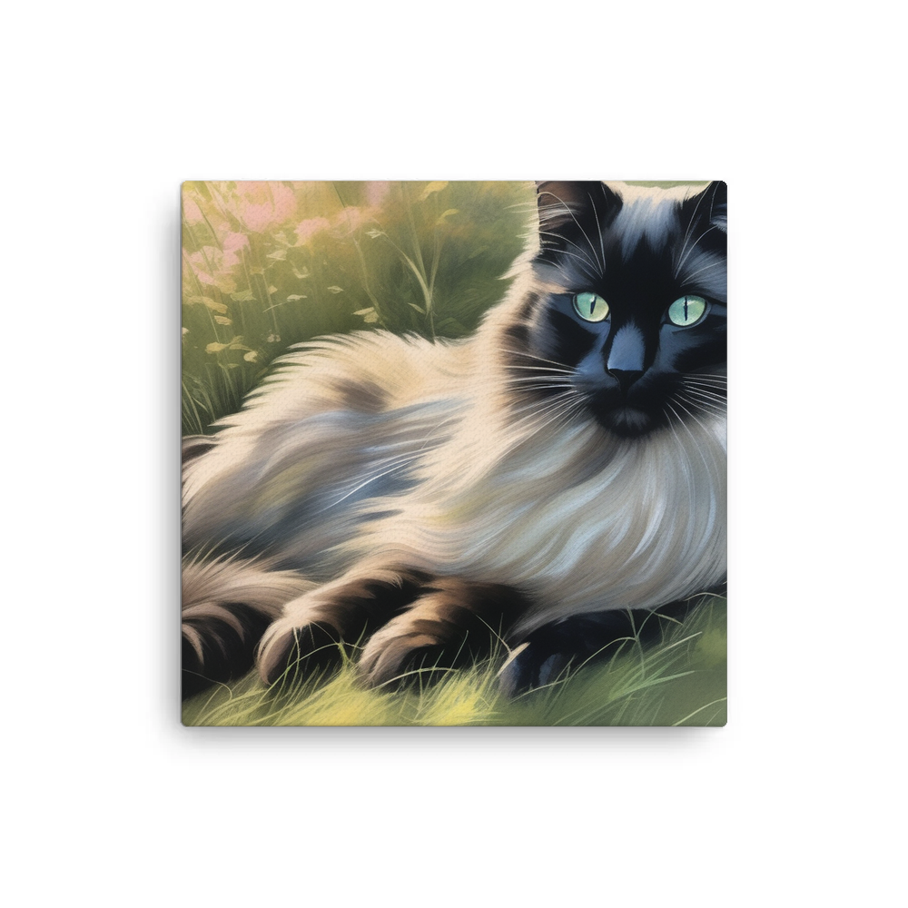 PugMug Custom Black Ragdoll Cat Canvas