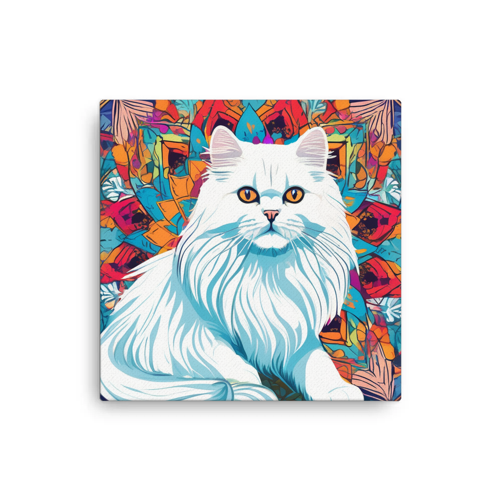 PugMug Custom White Persian Cat Canvas