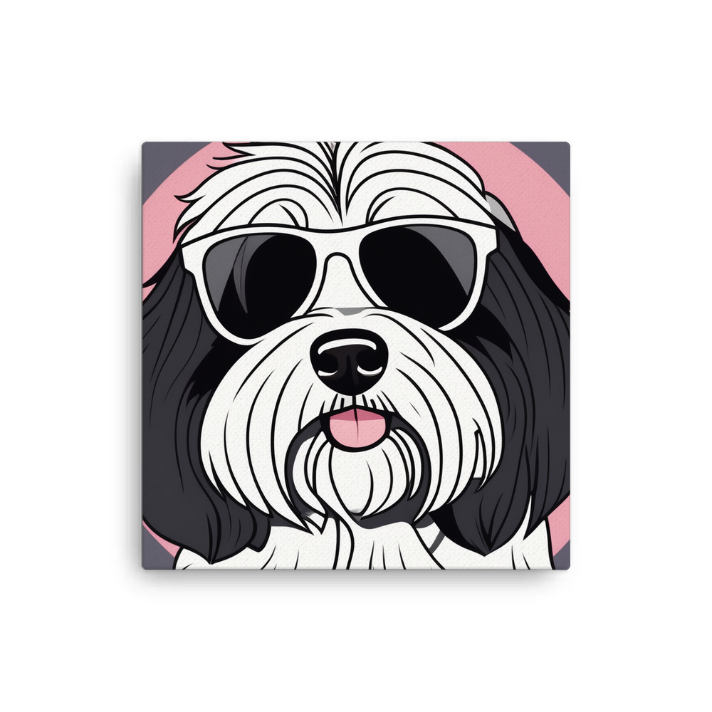 PugMug Custom Black-and-white Havanese Dog Canvas