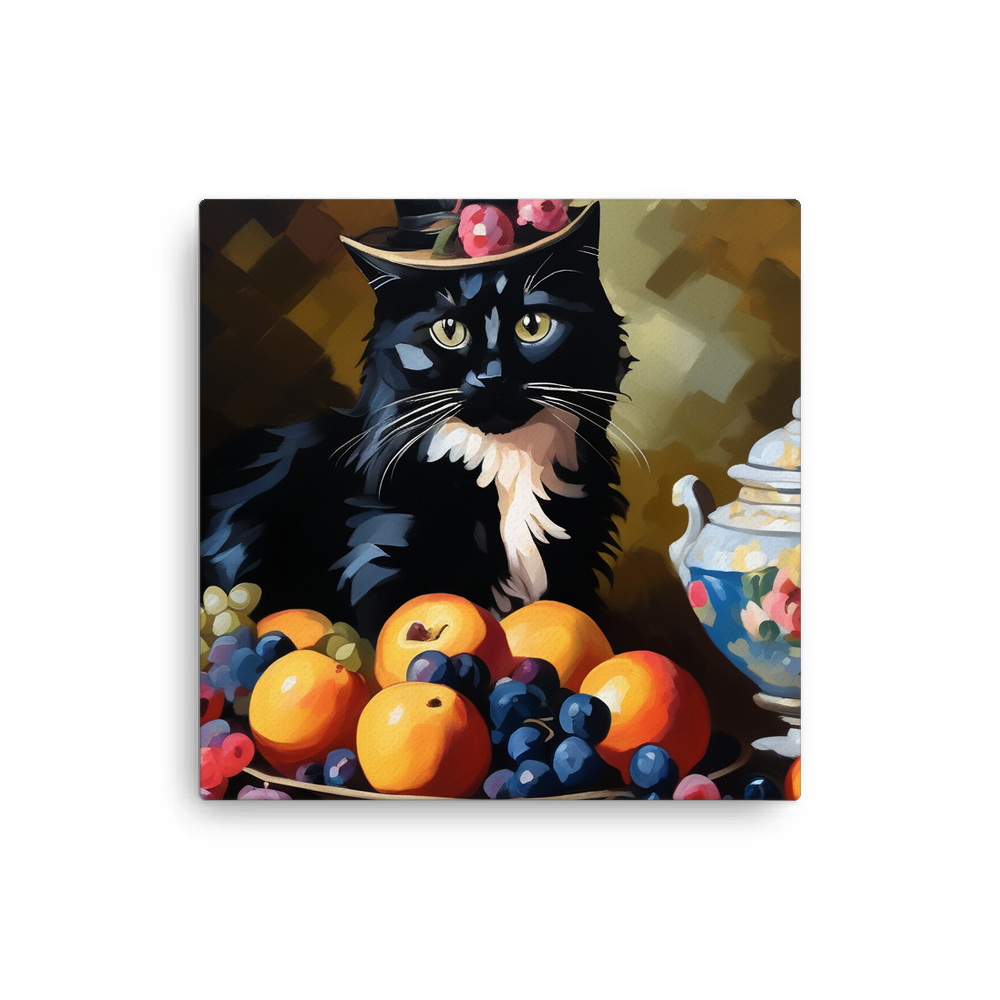 PugMug Custom Black Ragdoll Cat Canvas