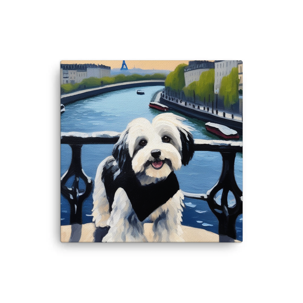 PugMug Custom Black-and-white Havanese Dog Canvas