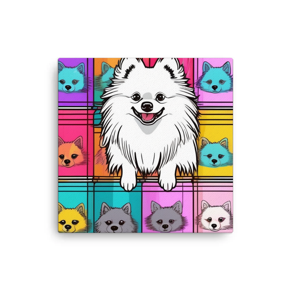 PugMug Custom White Pomeranian Canvas