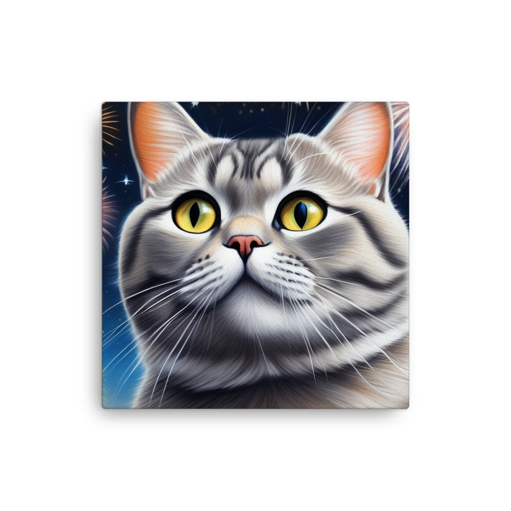 PugMug Custom Tabby British Shorthair Cat Canvas