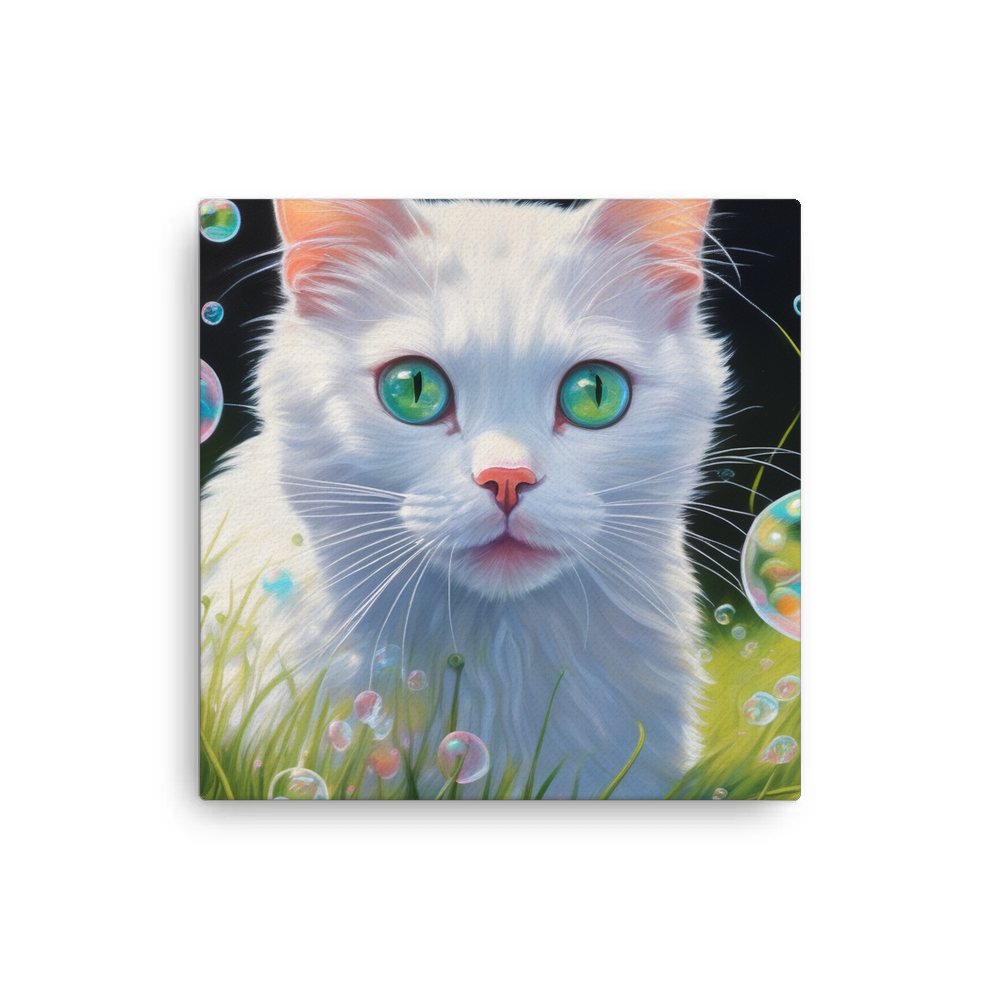 PugMug Custom White Companion Cat Canvas