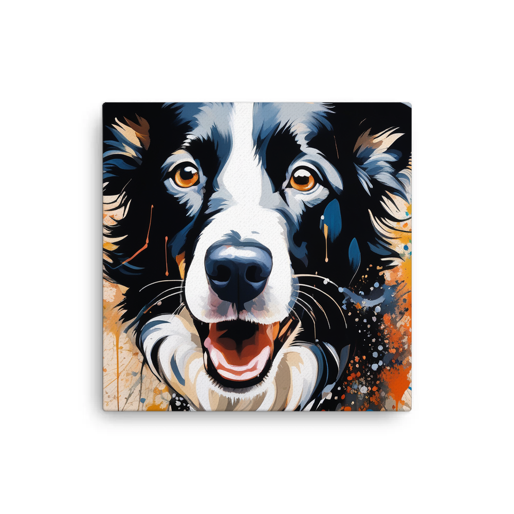PugMug Custom Border Collie Canvas