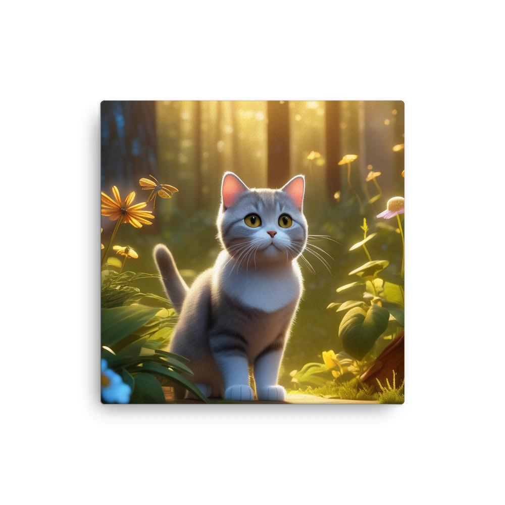 PugMug Custom Tabby British Shorthair Cat Canvas