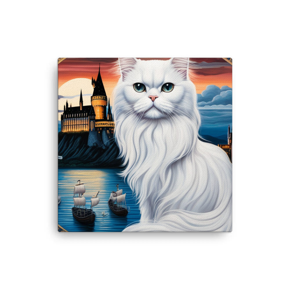 PugMug Custom White Persian Cat Canvas
