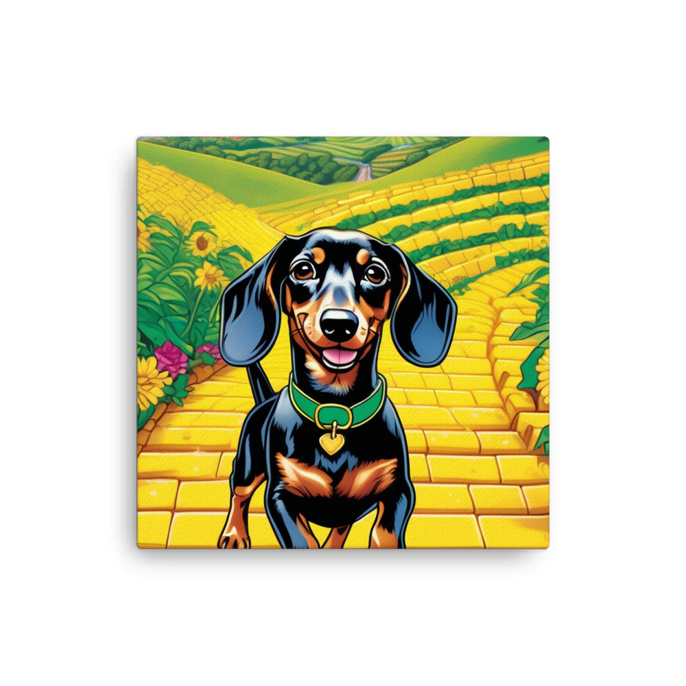 PugMug Custom Tan Dachshund Canvas