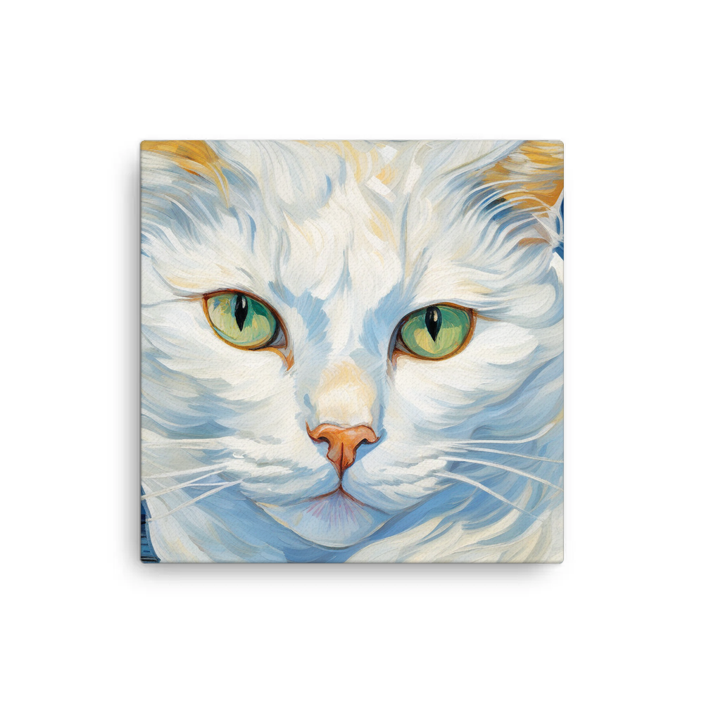 PugMug Custom White Companion Cat Canvas