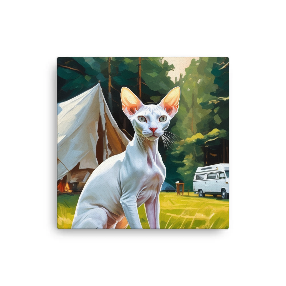 PugMug Custom White Sphynx Cat Canvas