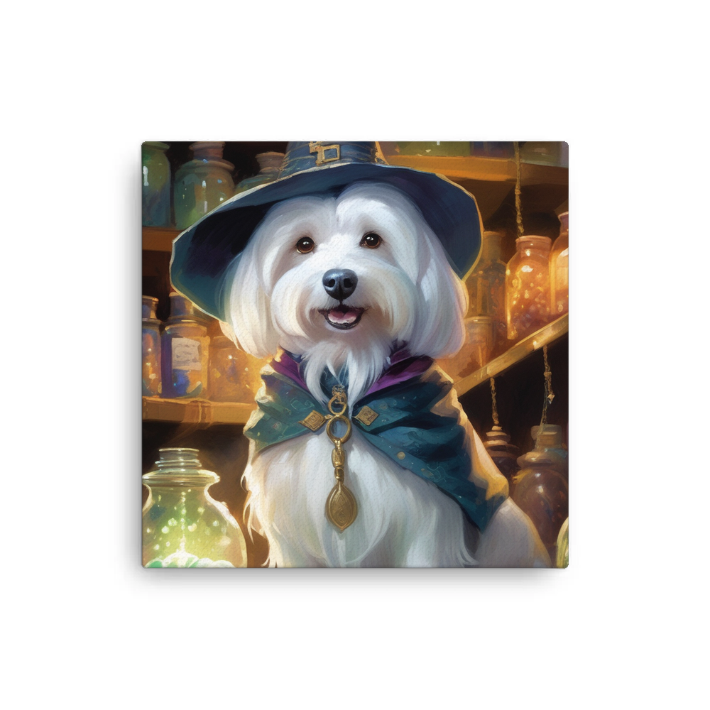 PugMug Custom White Havanese Dog Canvas