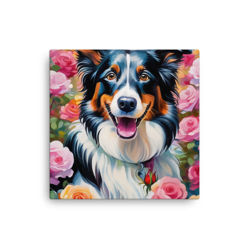PugMug Custom Border Collie Canvas