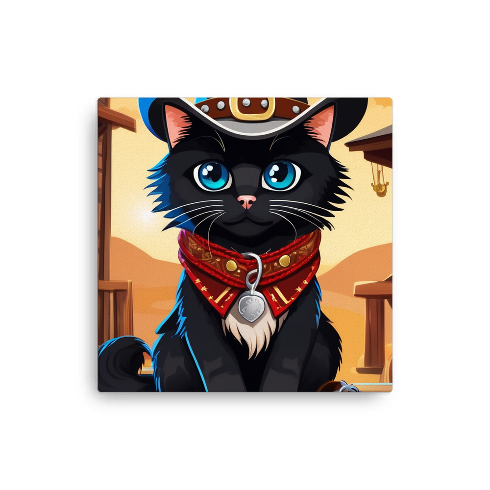 PugMug Custom Black Ragdoll Cat Canvas