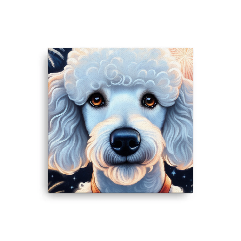 PugMug Custom White Poodle Canvas