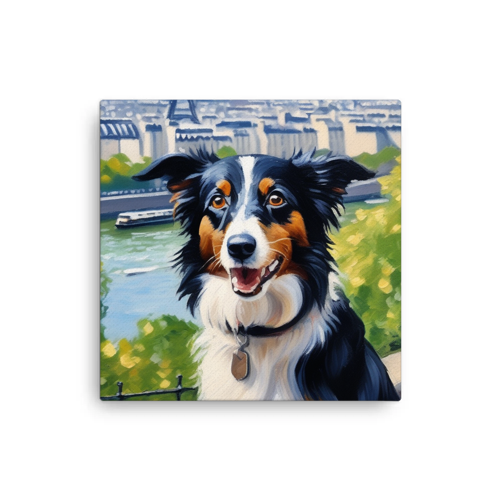 PugMug Custom Border Collie Canvas