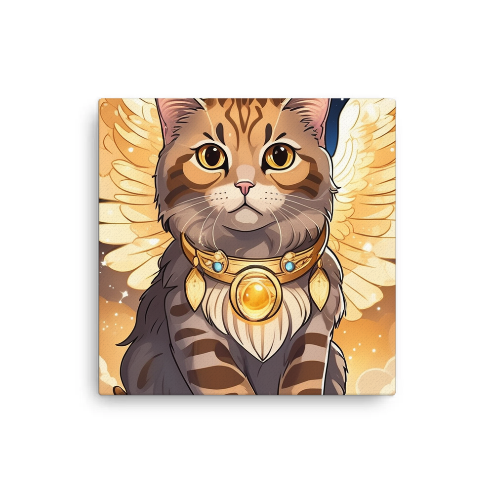 PugMug Custom Tabby Scottish Fold Cat Canvas