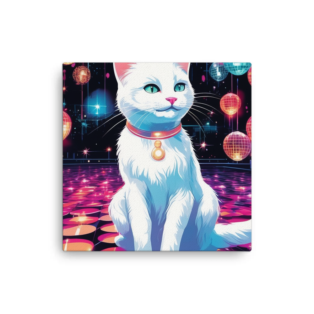 PugMug Custom White Companion Cat Canvas