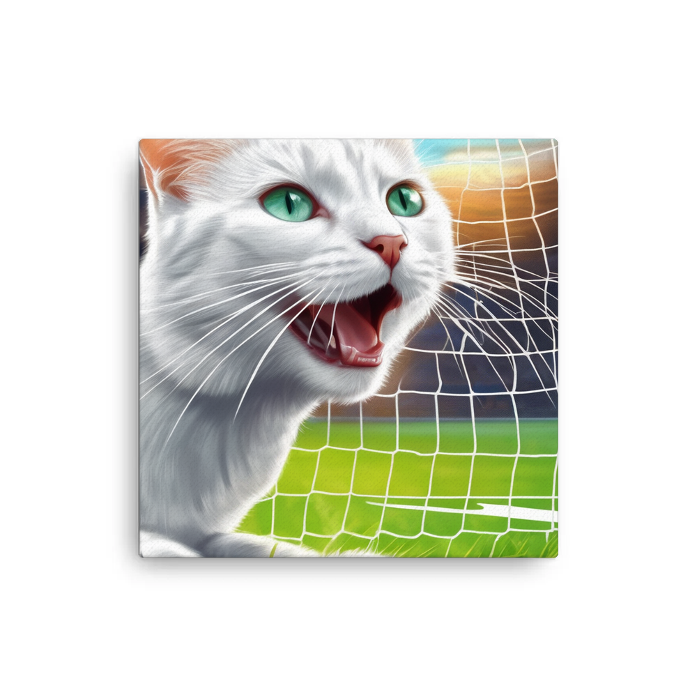 PugMug Custom White Companion Cat Canvas