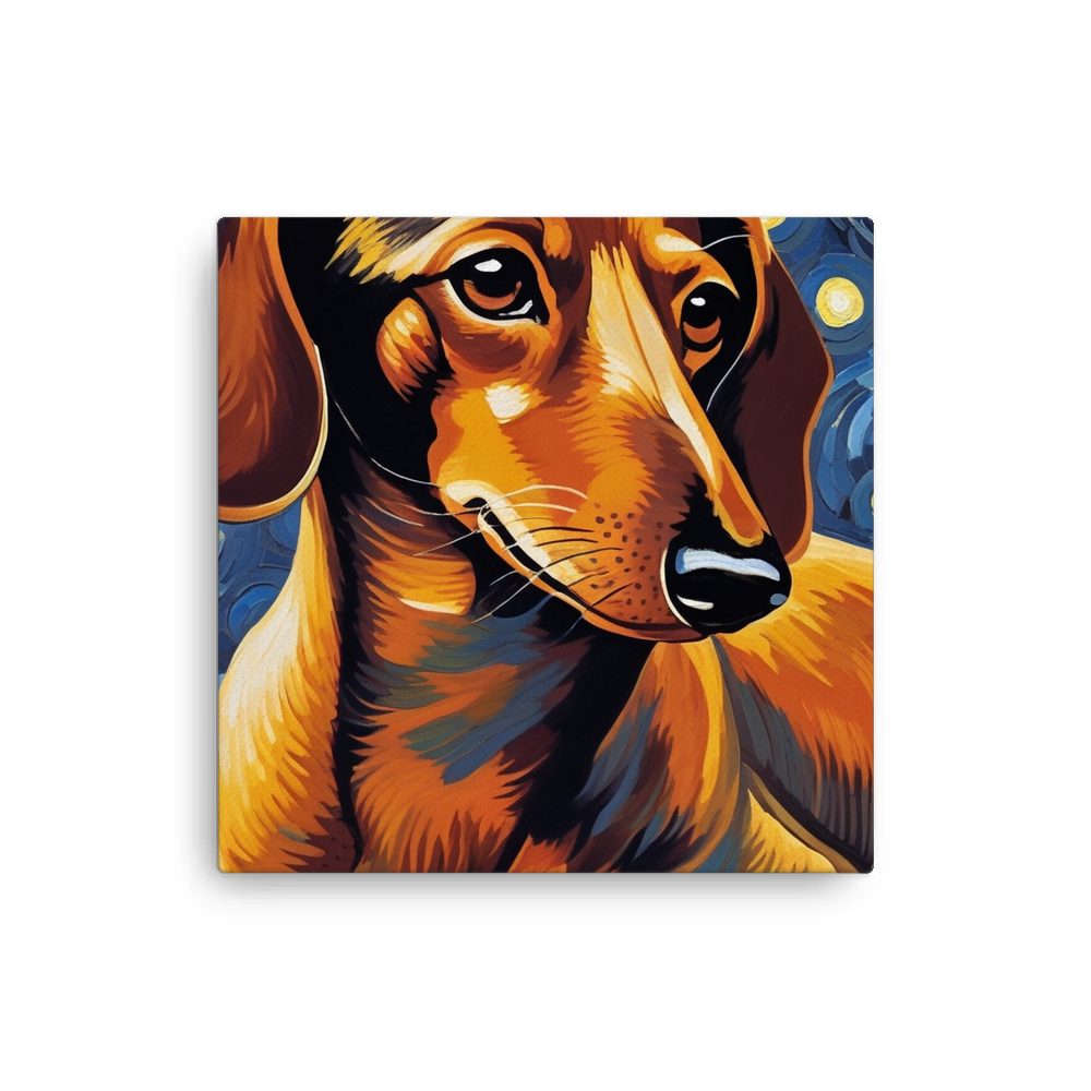 PugMug Custom Tan Dachshund Canvas