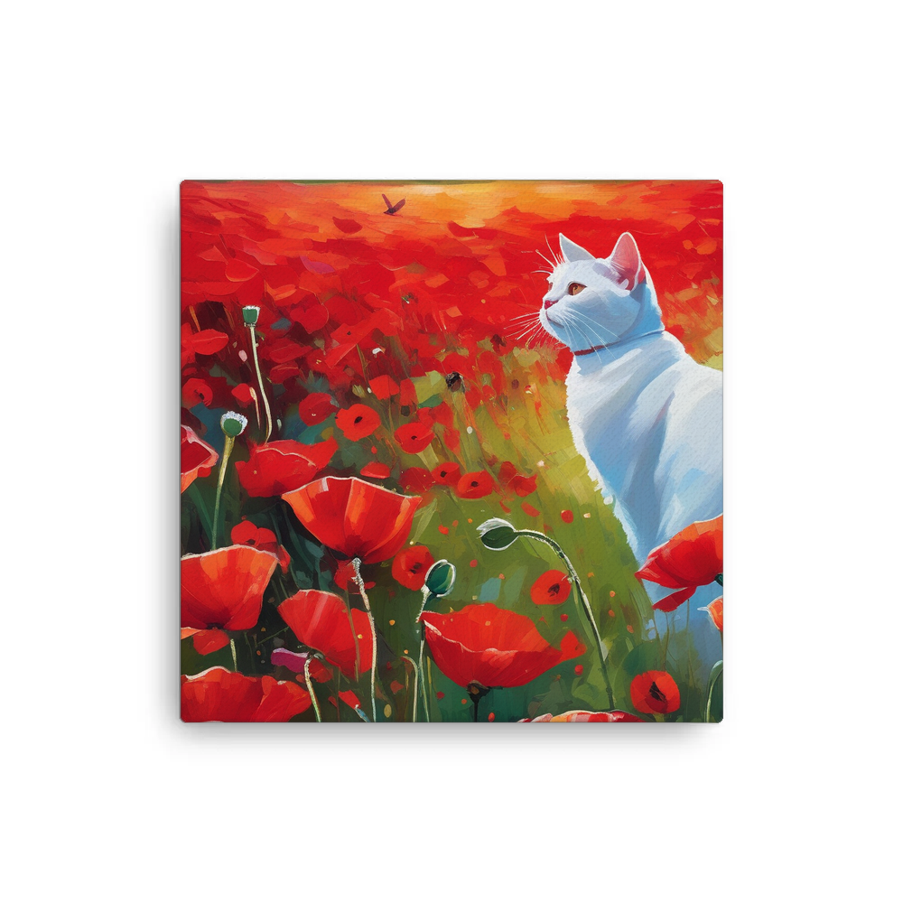 PugMug Custom White Companion Cat Canvas