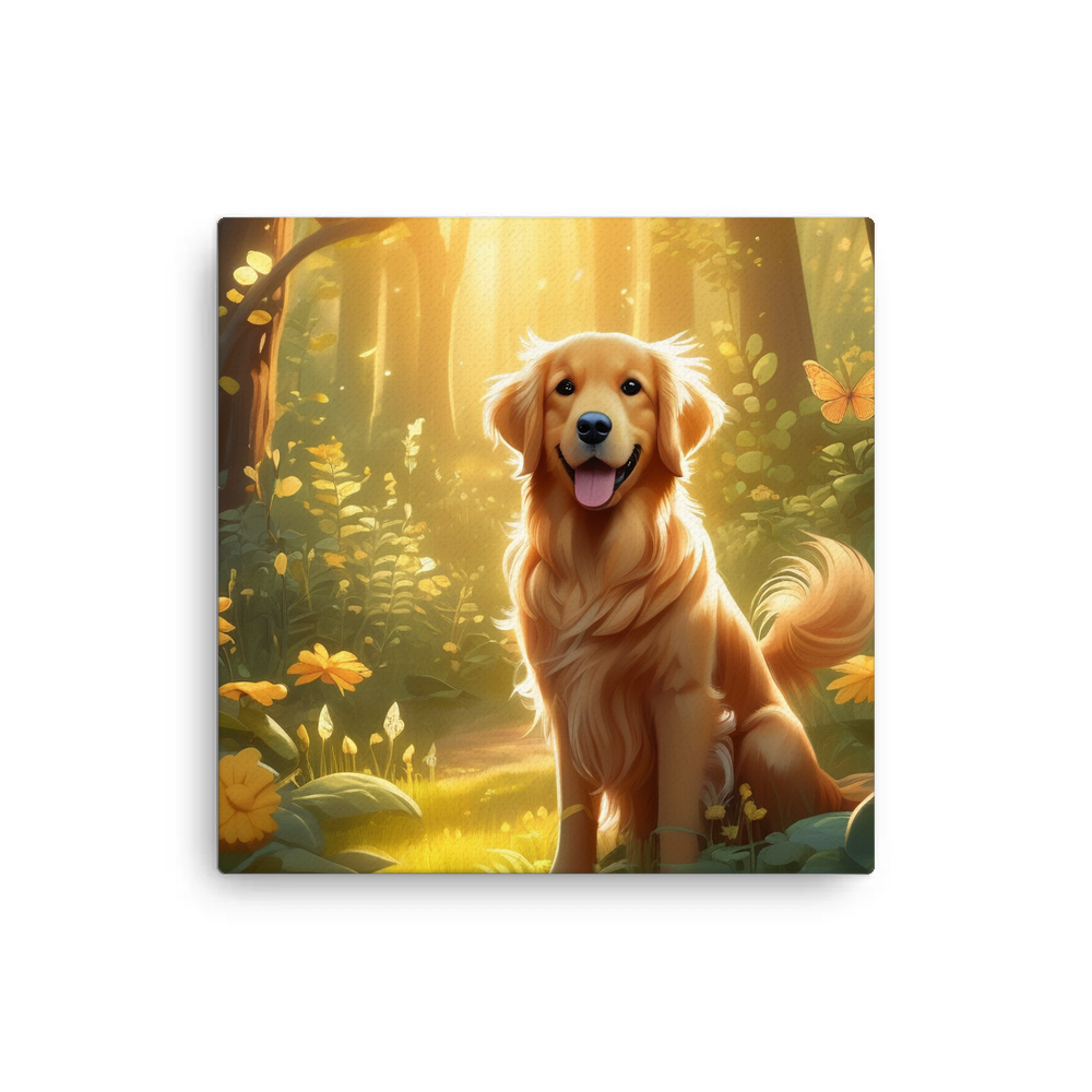 PugMug Custom Golden Retriever Canvas