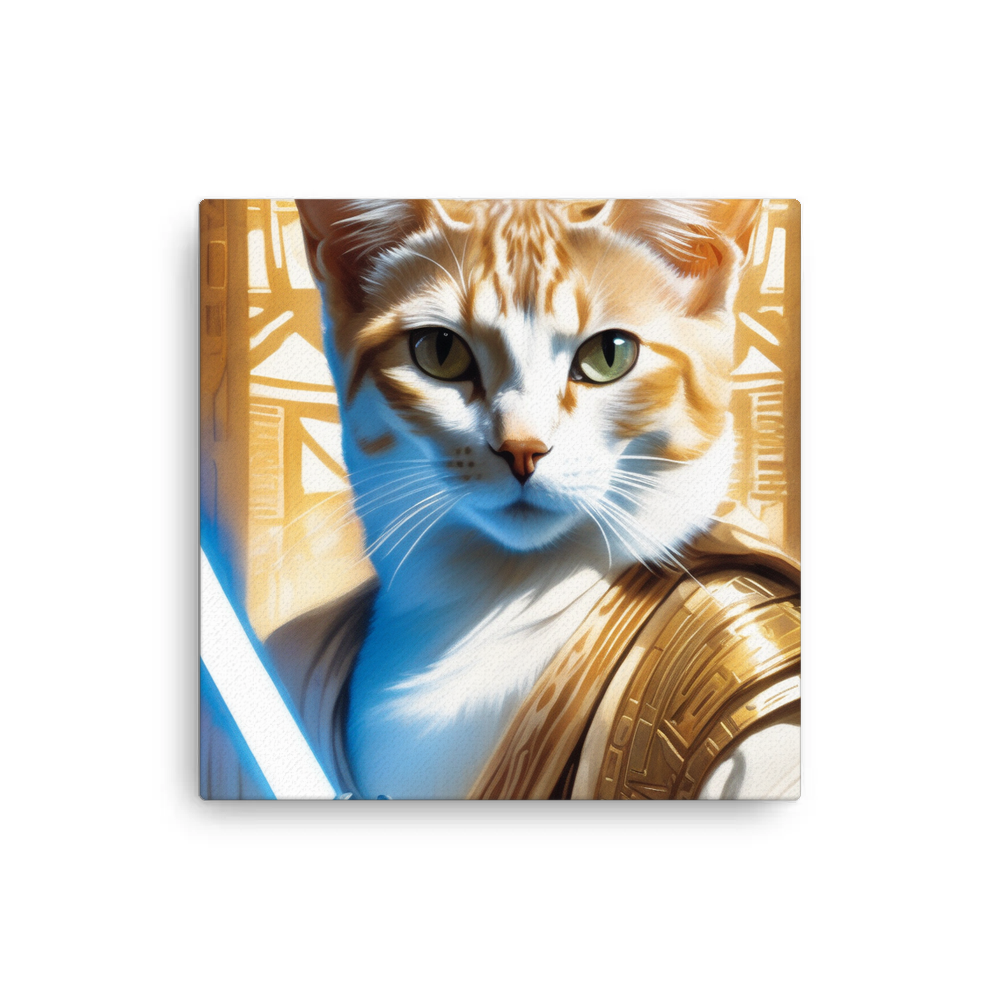 PugMug Custom White Abyssinian Cat Canvas