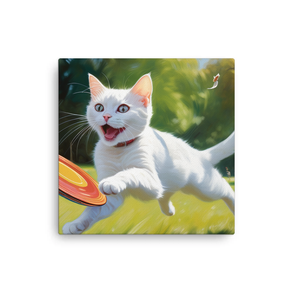 PugMug Custom White Companion Cat Canvas