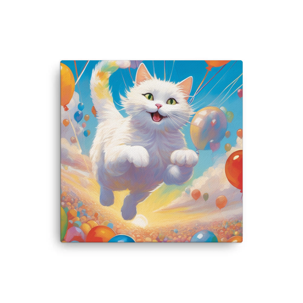 PugMug Custom White Companion Cat Canvas