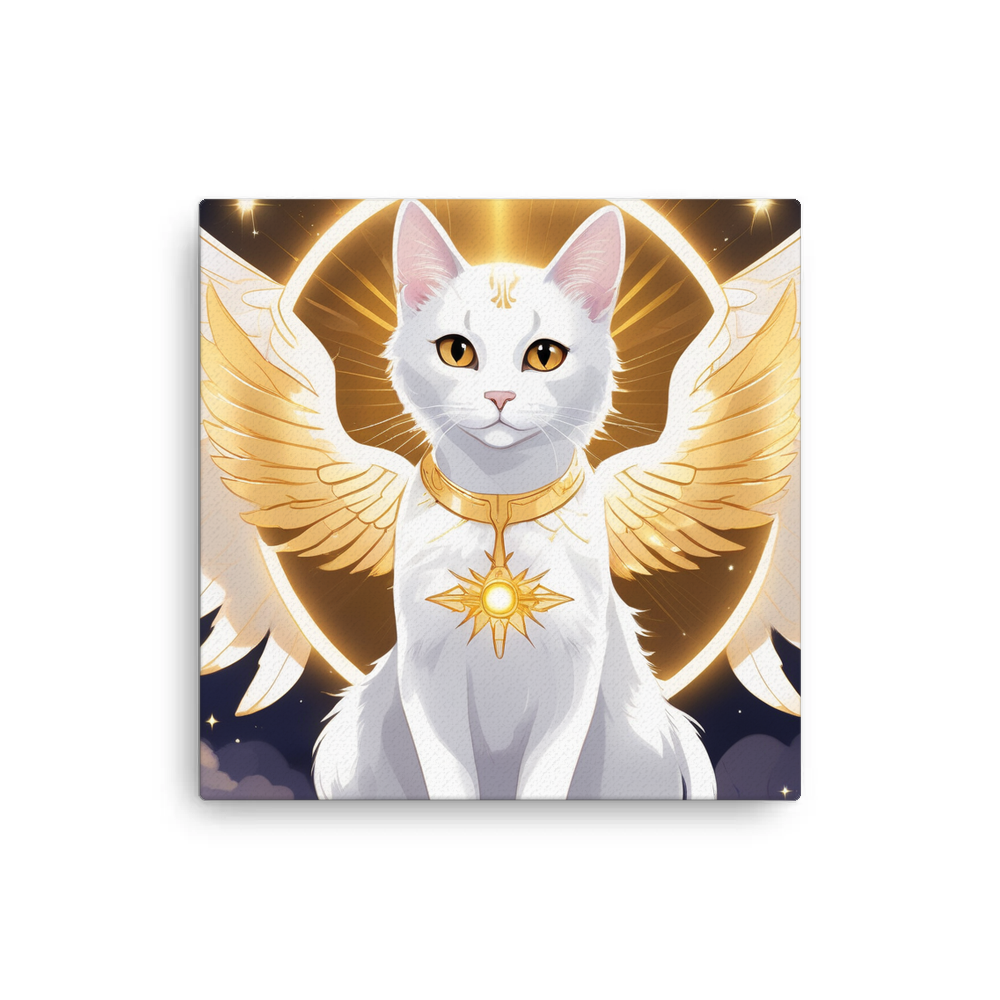 PugMug Custom White Companion Cat Canvas