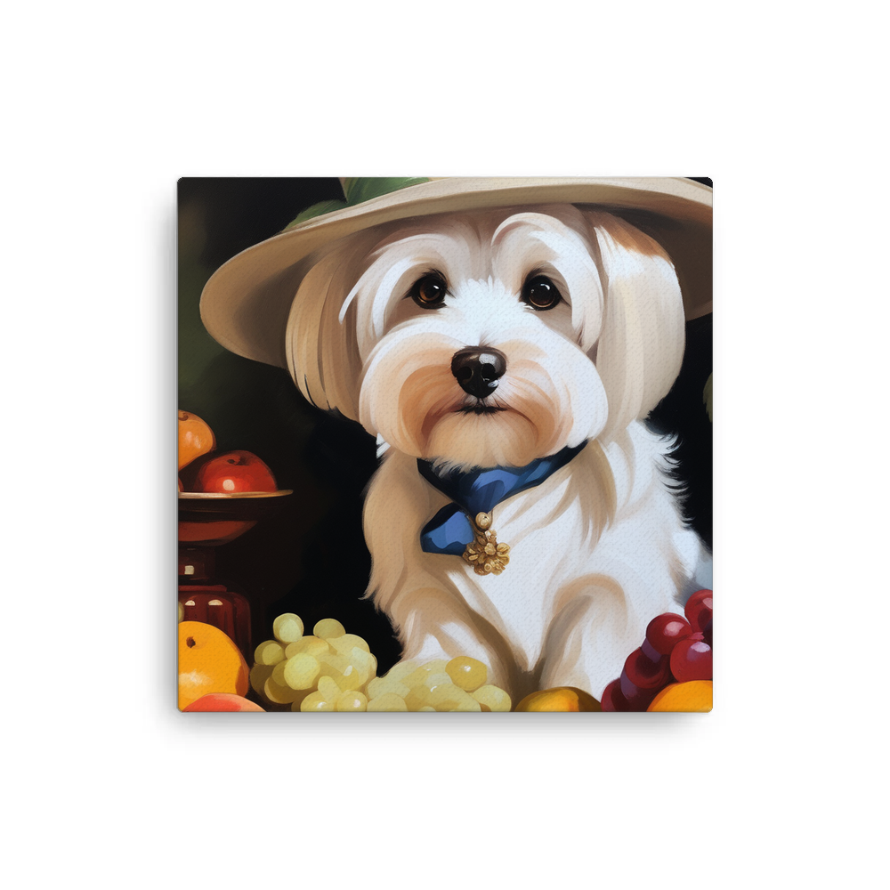 PugMug Custom White Havanese Dog Canvas