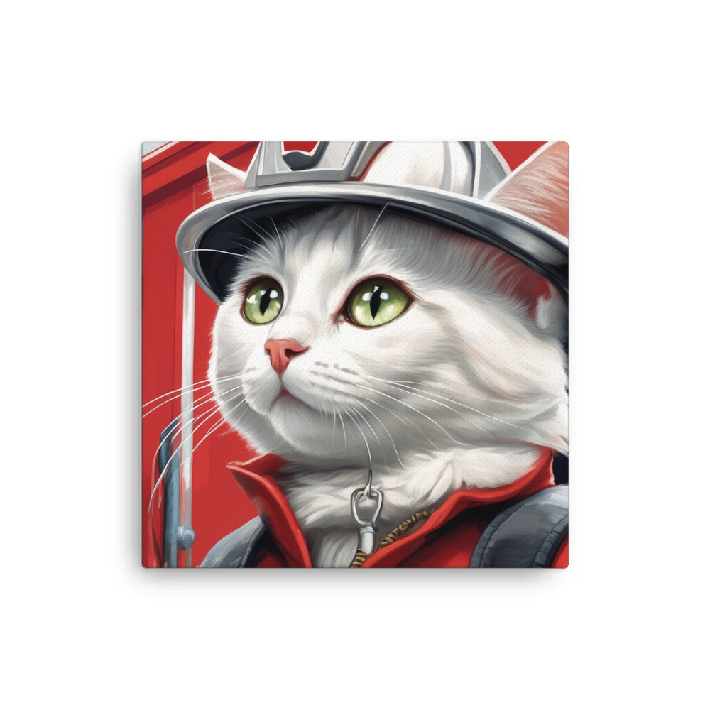 PugMug Custom White Companion Cat Canvas