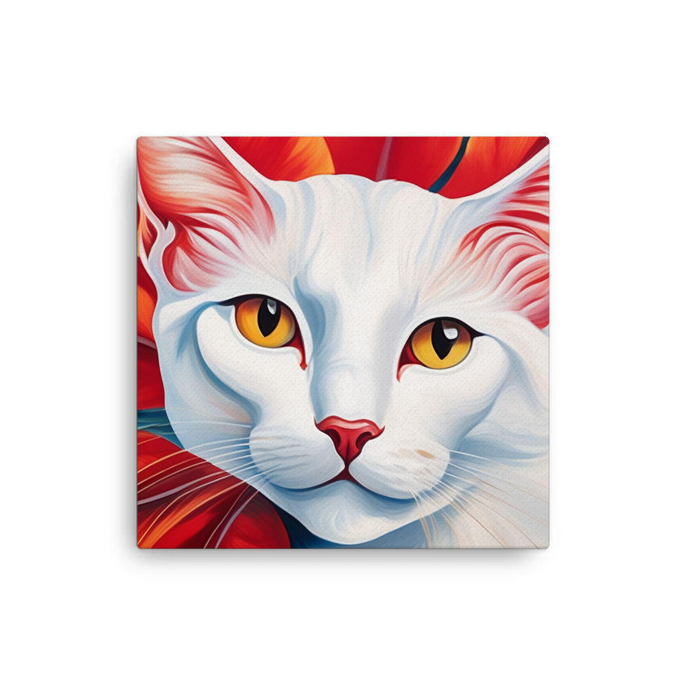 PugMug Custom White Companion Cat Canvas