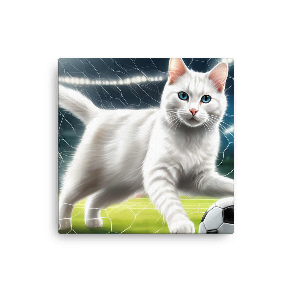PugMug Custom White Companion Cat Canvas