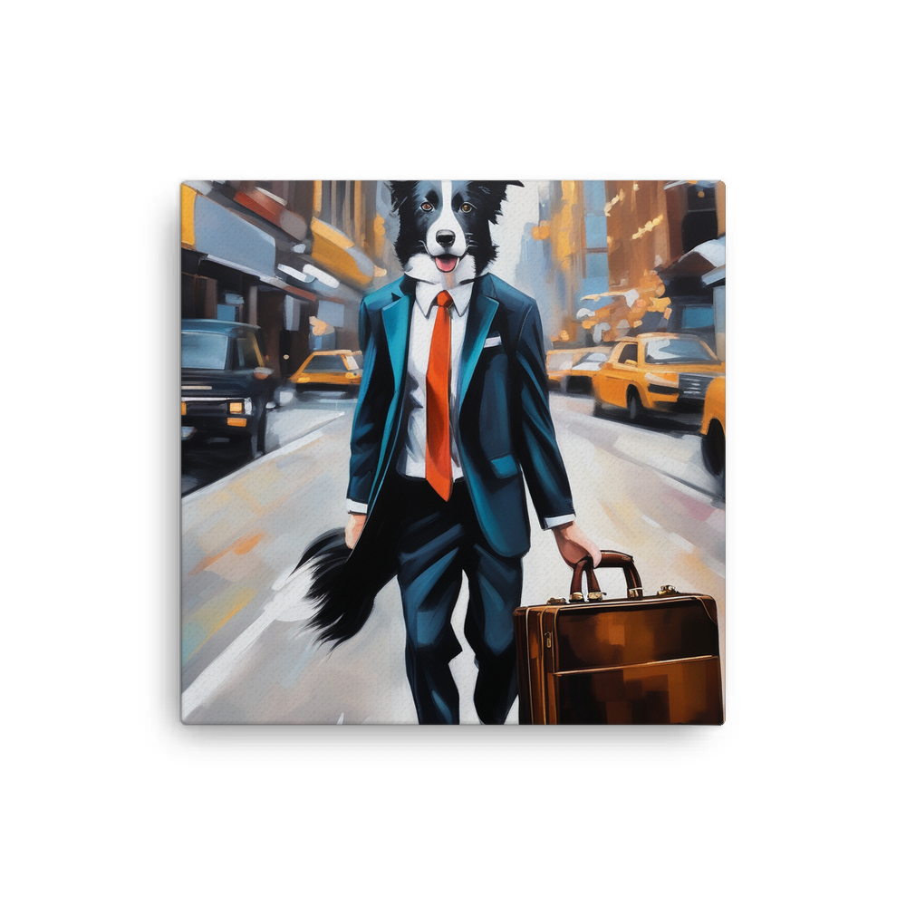 PugMug Custom Border Collie Canvas
