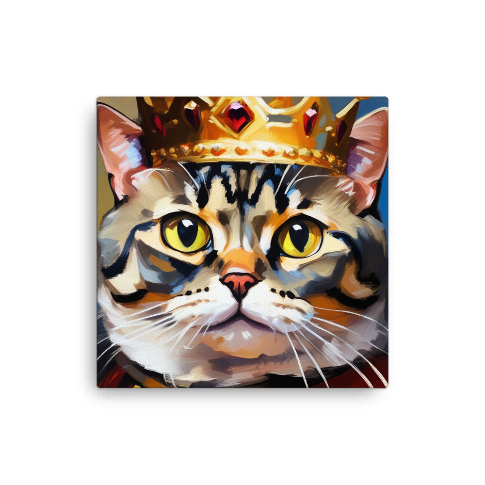 PugMug Custom Tabby Scottish Fold Cat Canvas