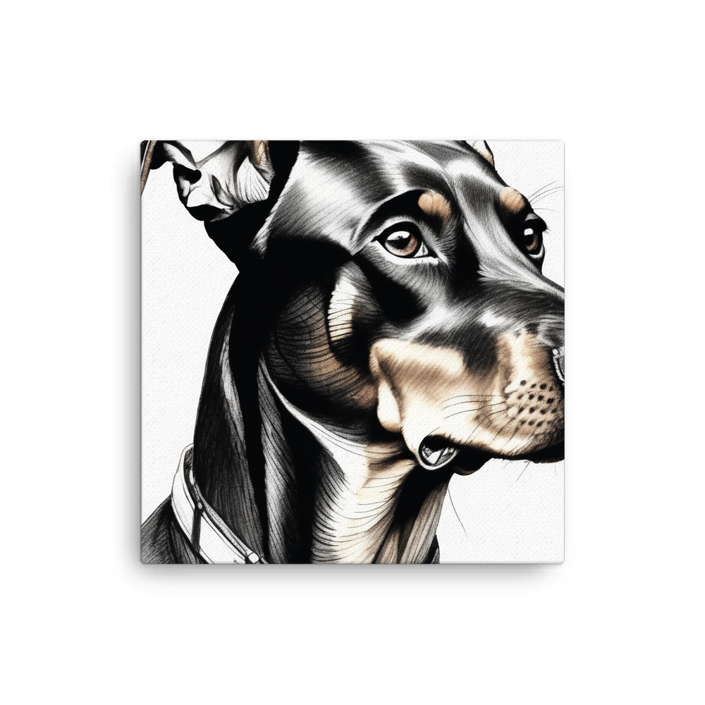 PugMug Custom Doberman Pinscher Canvas