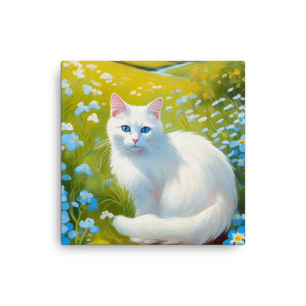 PugMug Custom White Companion Cat Canvas