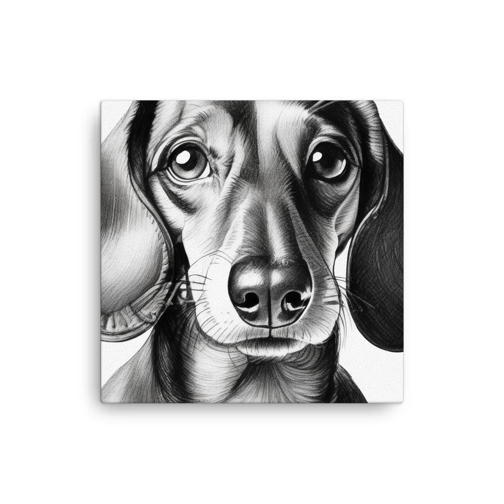 PugMug Custom Tan Dachshund Canvas