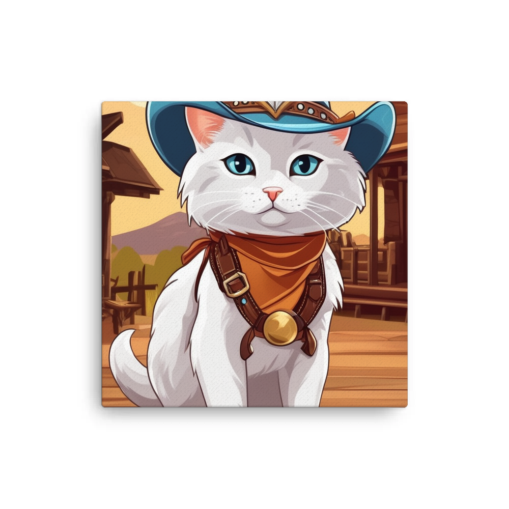 PugMug Custom White Companion Cat Canvas