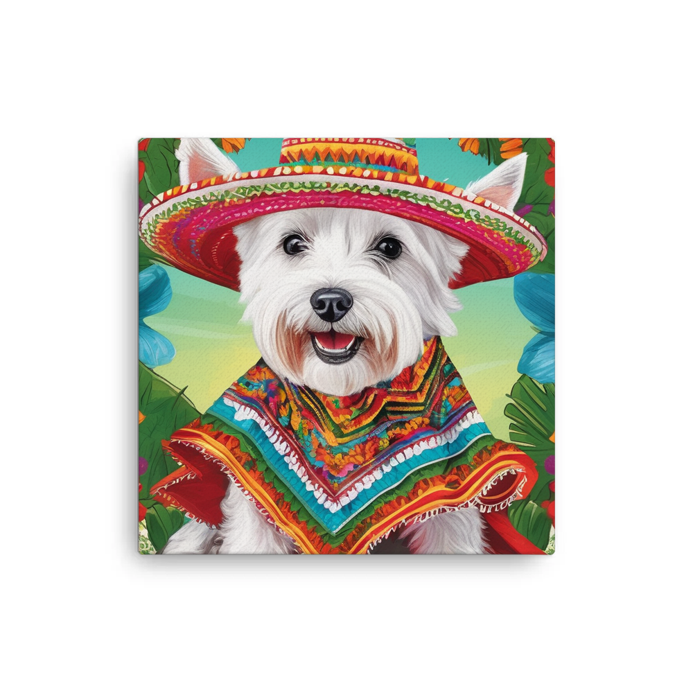 PugMug Custom West Highland White Terrier Canvas