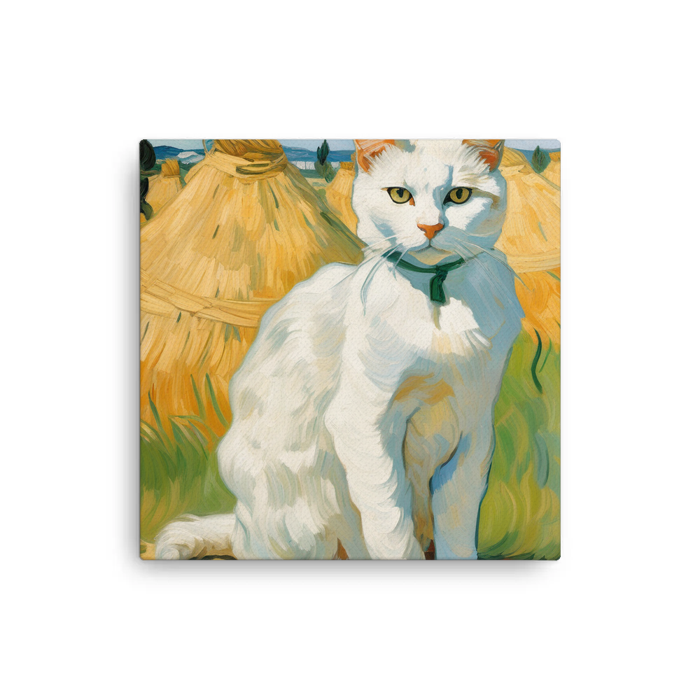 PugMug Custom White Companion Cat Canvas