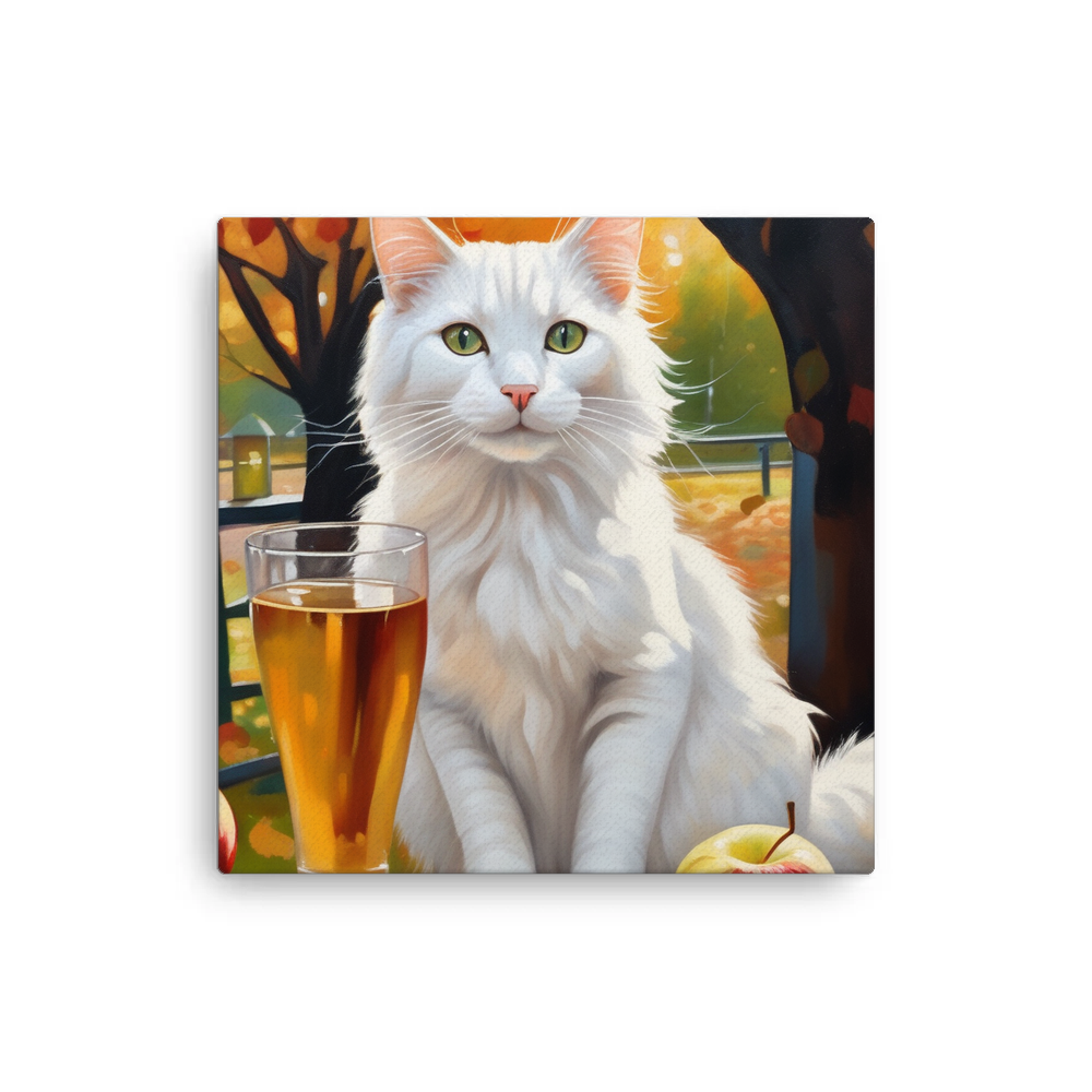 PugMug Custom White Companion Cat Canvas
