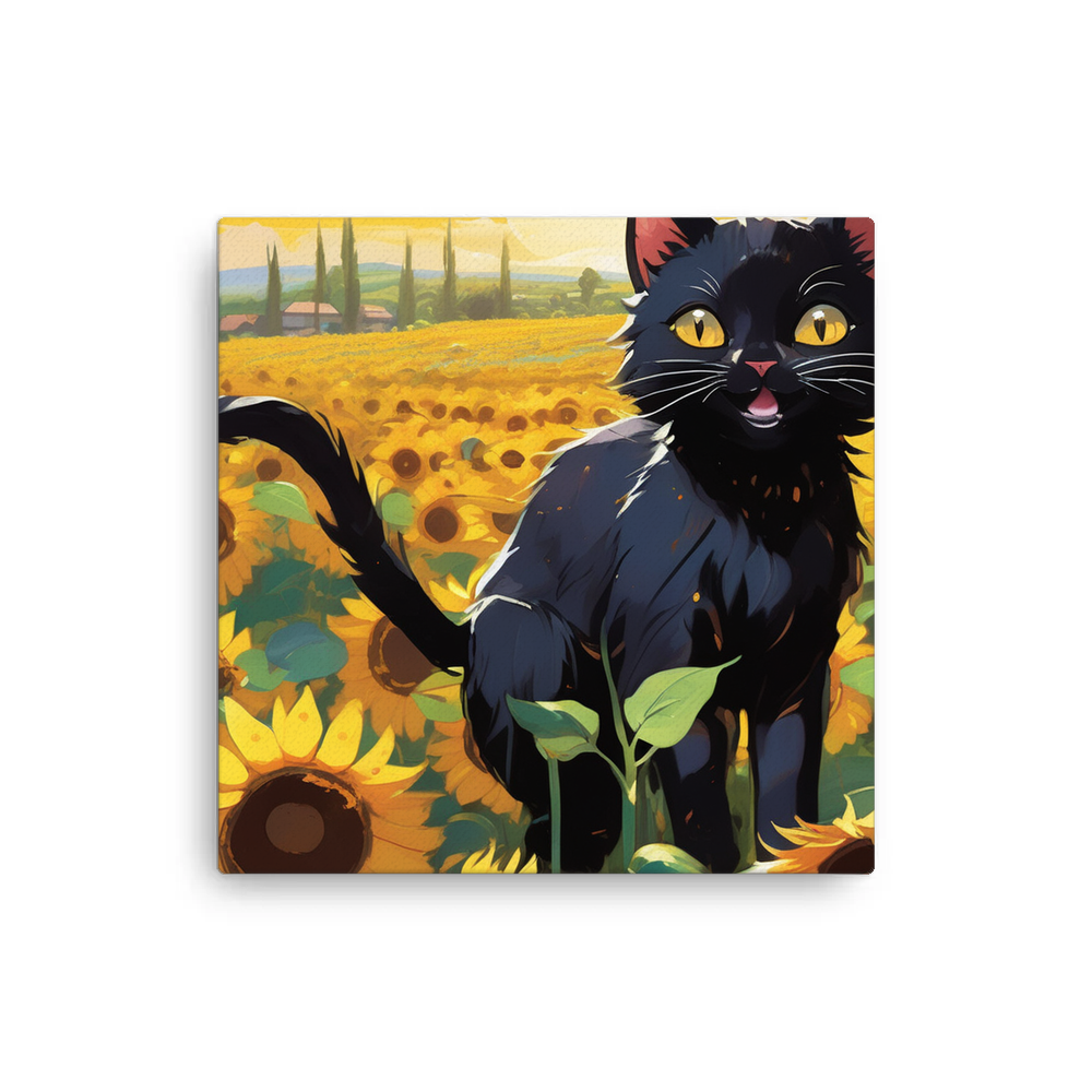 PugMug Custom Black Exotic Cat Canvas