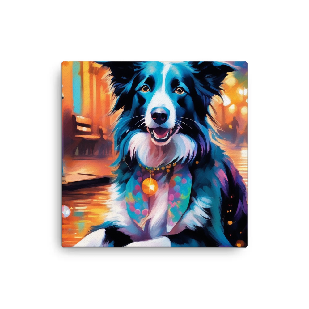 PugMug Custom Border Collie Canvas