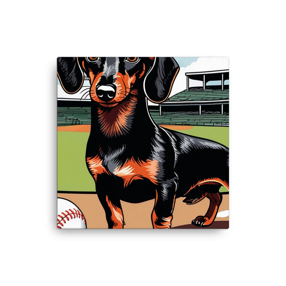 PugMug Custom Black Dachshund Canvas