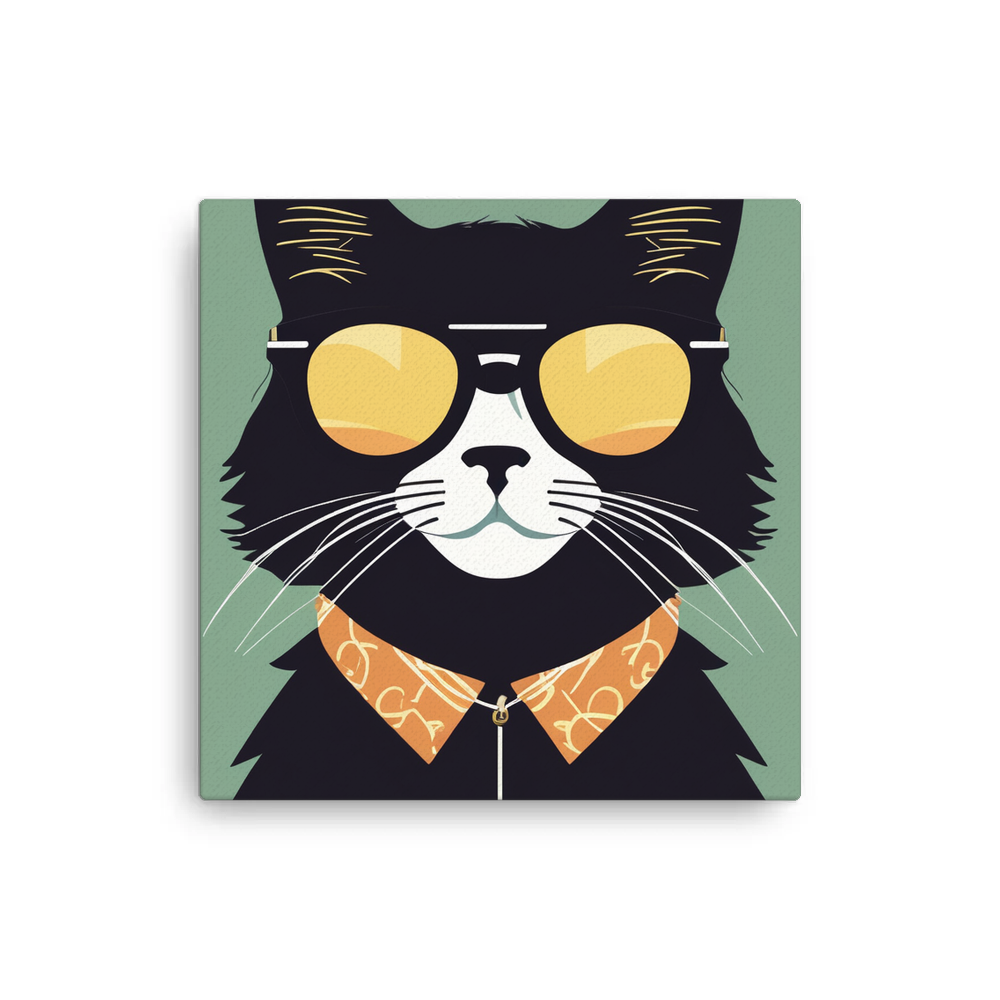 PugMug Custom Black Ragdoll Cat Canvas