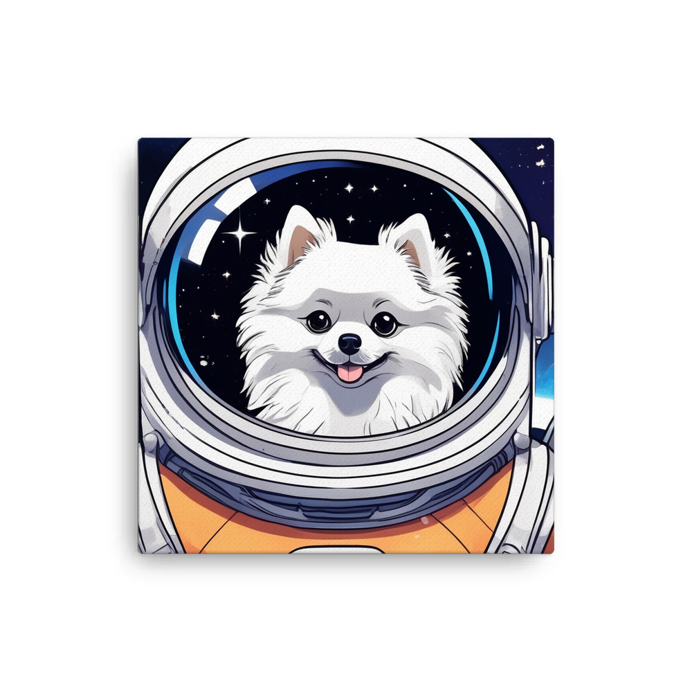 PugMug Custom White Pomeranian Canvas