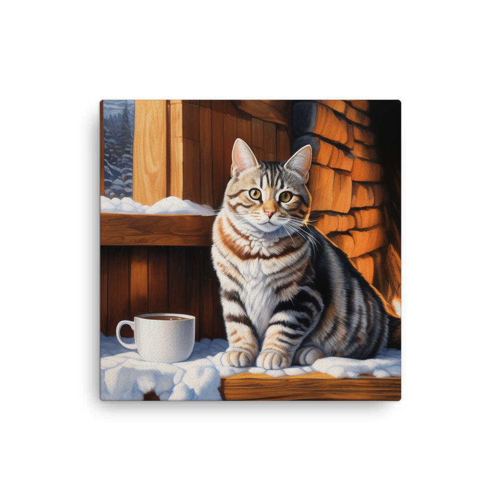 PugMug Custom Tabby American Shorthair Cat Canvas